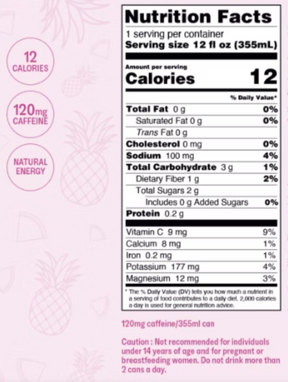 PINK PINEAPPLE JUICE - 12 PACK